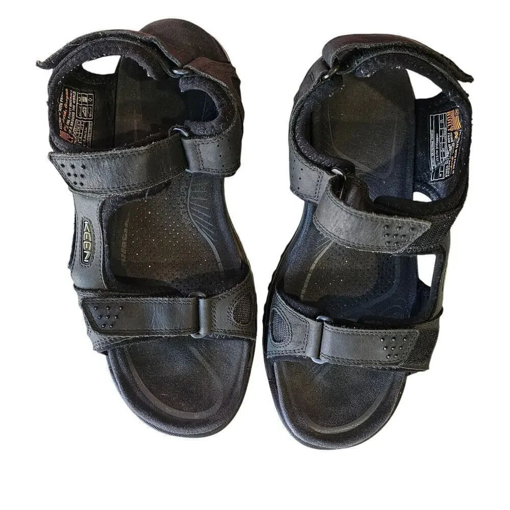 Keen Men's Rialto 3 Point Sandals Black Size 9